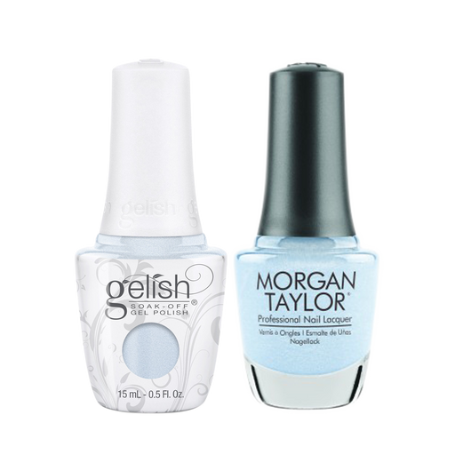 Gelish Gel Polish & Morgan Taylor Nail Lacquer, 1110338 + 3110338, Forever Fabulous Winter Collection 2018, Wrapped In Satin, 0.5oz KK1011