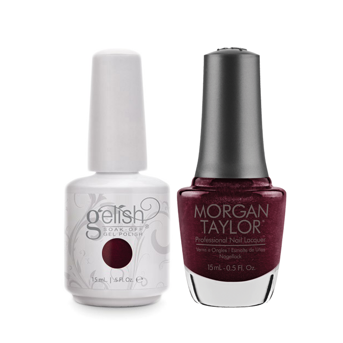 Gelish Gel Polish & Morgan Taylor Nail Lacquer, Oh, You're So Elf-centered! , 0.5oz, 1100090+ 50236