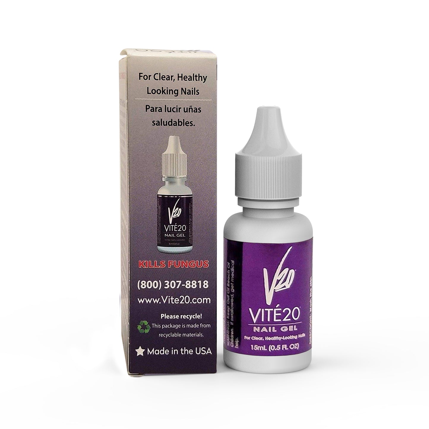 Vite20 - V20 Anti Fungus Nail Gel, 0.5oz, 22113-1 OK1211VD