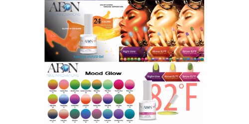 AEON Mood Glow Gel Polish,  Full line Of 24 Colors (from #01 to #24, Price: $9.95/pc)
