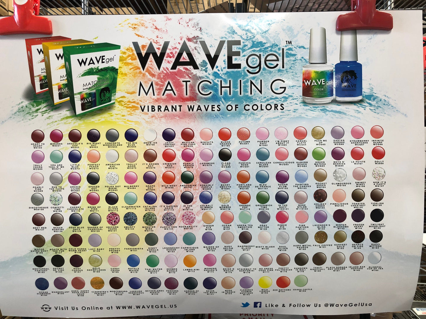 Wave Gel Nail Lacquer + Gel Polish, Poster OK0318VD