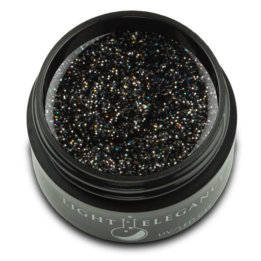 Light Elegance, UV/LED Glitter Gel, G881E, Black Diamond, 17ml KK