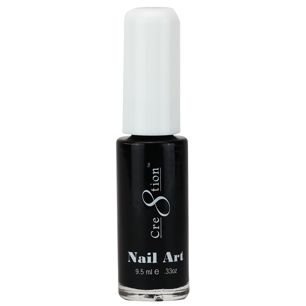 Cre8tion Detailing Nail Art Lacquer, 01, Black, 0.33oz, 1101-0386