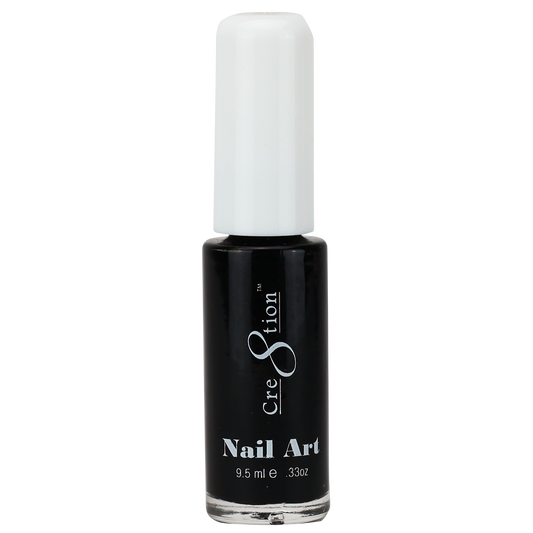 Cre8tion Detailing Nail Art Lacquer, 01, Black, 0.33oz, 1101-0386