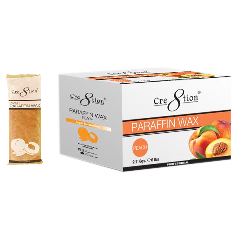 Cre8tion Paraffin Wax - PEACH, BOX, 18018 (Packing: 6 packs/box, 6 boxes/case)