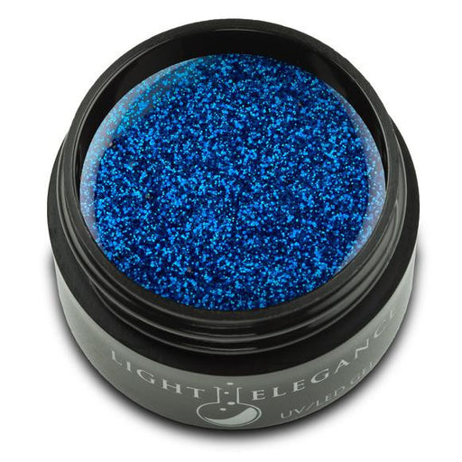 Light Elegance, UV/LED Glitter Gel, G853E, Brilliant Blue, 17ml KK