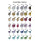 iGel Acrylic/Dipping Powder, Cosmic Glitter Collection, 2oz, Full Line Of 36 Colors (From CG01 To CG36)