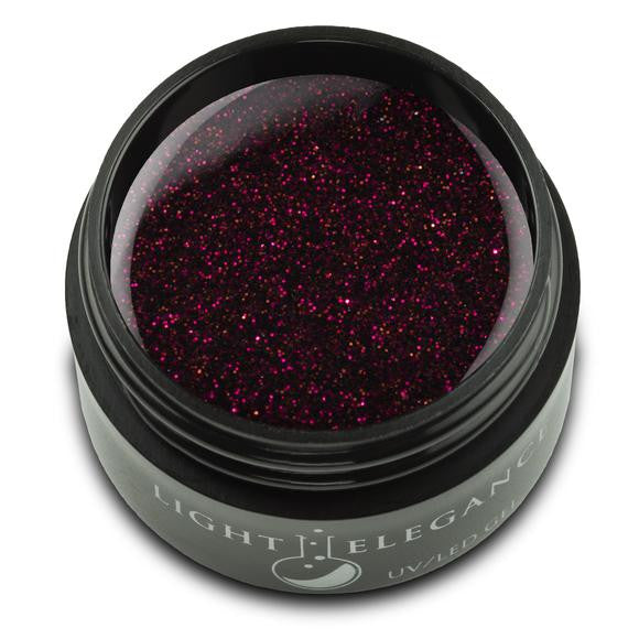 Light Elegance, UV/LED Glitter Gel, G838E, Cabernet, 17ml KK