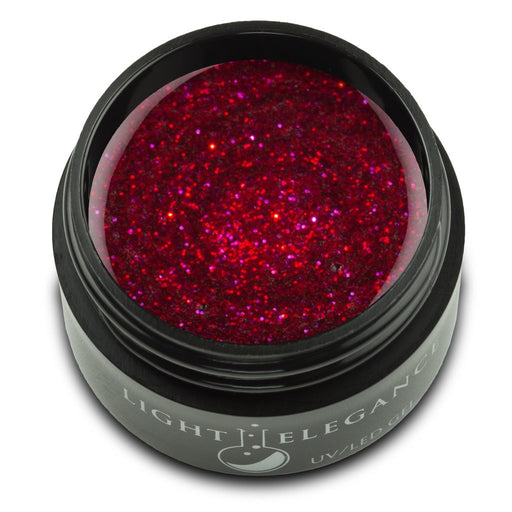 Light Elegance, UV/LED Glitter Gel, G862E, Candy Apple, 17ml KK