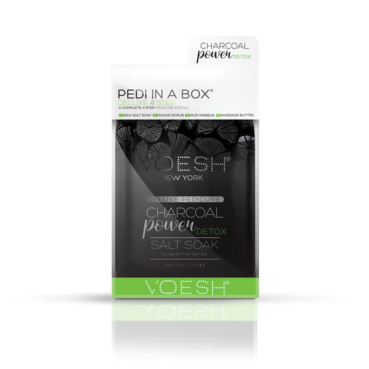 Voesh CHARCOAL POWER Pedi in a Box Deluxe 4 Step, VPC208 CHL