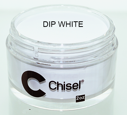Chisel 2in1 Acrylic/Dipping Powder, Pink & White Collection, DIPPING WHITE, 2oz KK1220