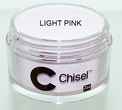 Chisel 2in1 Acrylic/Dipping Powder, Pink & White Collection, LIGHT PINK, 2oz BB KK1220