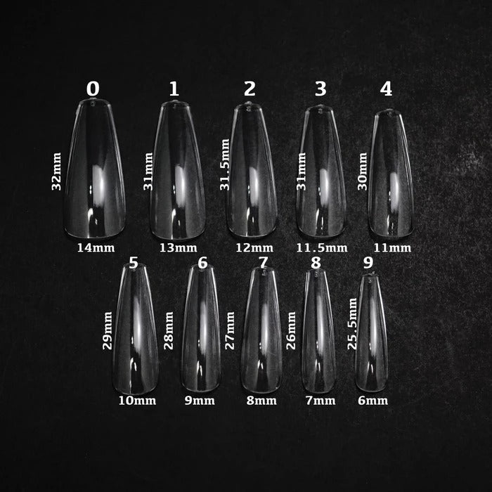 Apres Gel-X, Scuplted COFFIN LONG Refill Bags, Size #7, 96268 OK0311VD