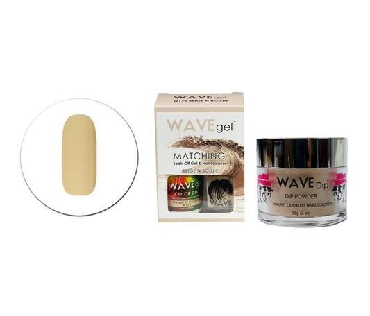 Wave Gel 3in1 Dipping Powder + Gel Polish + Nail Lacquer, 175, Beige N Boujie OK0603MD