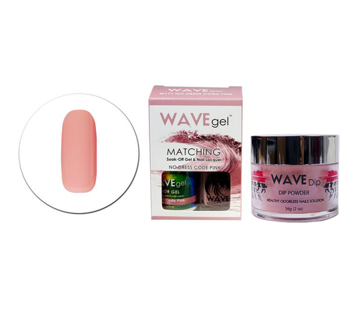 Wave Gel 3in1 Dipping Powder + Gel Polish + Nail Lacquer, 177, No Dress Code Pink OK0603MD