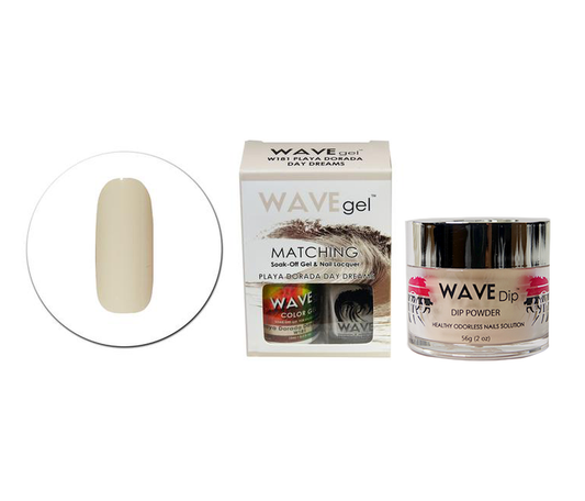 Wave Gel 3in1 Dipping Powder + Gel Polish + Nail Lacquer, 181, Playa Dorada Day Dreams OK0603MD