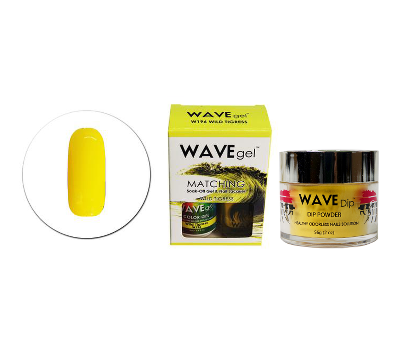 Wave Gel 3in1 Dipping Powder + Gel Polish + Nail Lacquer, 196, Wild Tigeress OK0603MD