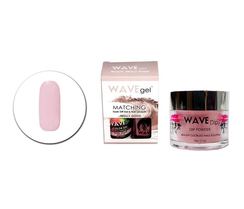 Wave Gel 3in1 Dipping Powder + Gel Polish + Nail Lacquer, 075, Trolly Good OK0603MN