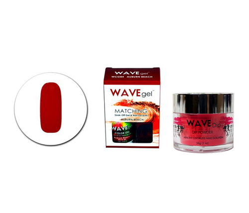 Wave Gel 3in1 Dipping Powder + Gel Polish + Nail Lacquer, 084, Auburn Beach OK0603MN