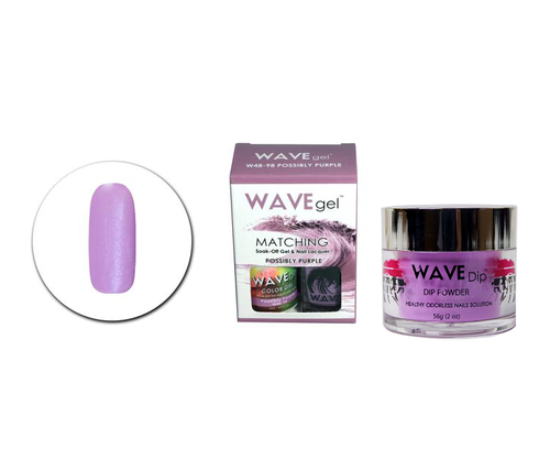 Wave Gel 3in1 Dipping Powder + Gel Polish + Nail Lacquer, 098, Possibly Purple OK0603MN