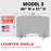 Counter Shield 46''W x 31''H, MODEL 2, Thickness 3/16'' OK0527VD