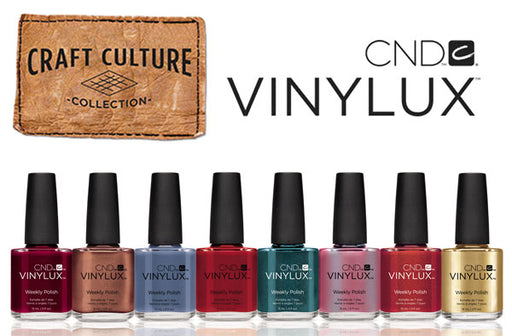 CND Vinylux, Craft Culture Collection, Full line of 8 colors (from V222 to V229)