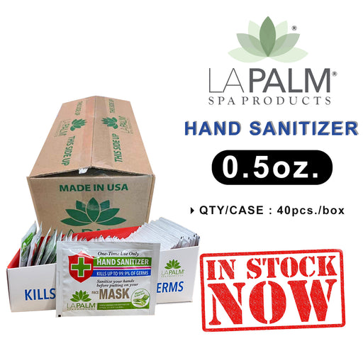 La Palm Hand Sanitizer Gel Packet, CASE, 0.5oz, 3 boxes/case OK0518VD