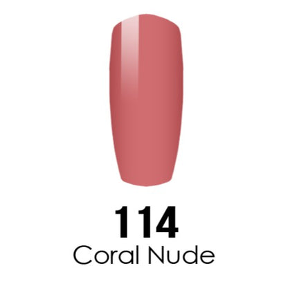 DC Nail Lacquer And Gel Polish, DC 114, Coral Nude, 0.6oz MY0926