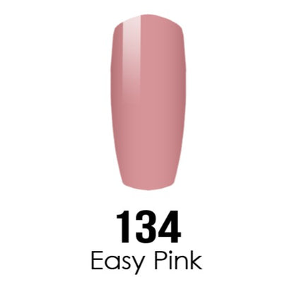 DC Nail Lacquer And Gel Polish, DC 134, Easy Pink, 0.6oz MY0926