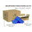 Cre8tion Disposable Mini Pumice Sponge, BLUE, INNER CASE (Packing: 400 pcs/Inner Case)
