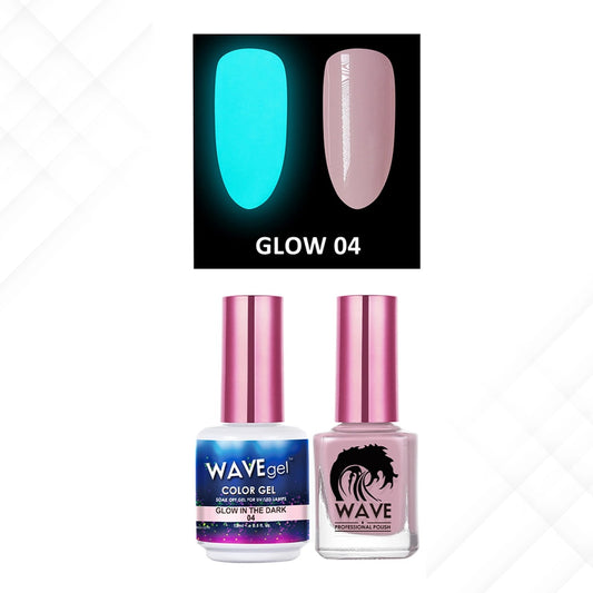 Wave Gel Gel Polish + Nail Lacquer, Glow In The Dark Collection, 04, 0.5oz