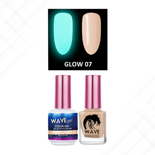 Wave Gel Gel Polish + Nail Lacquer, Glow In The Dark Collection, 07, 0.5oz