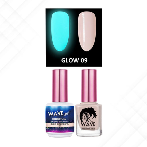 Wave Gel Gel Polish + Nail Lacquer, Glow In The Dark Collection, 09, 0.5oz