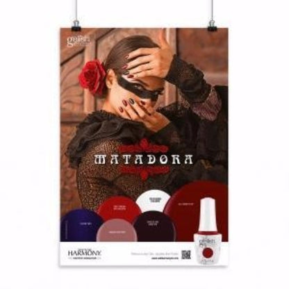 Gelish Gel Polish & Morgan Taylor Nail Lacquer, Matadora Collection Full Line Of 6 Colors (from 1110267 to 1110272, Price: $12.95/pc)