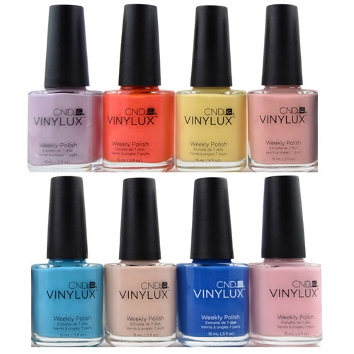 CND Vinylux, Flirtation Collection, Full line of 8 colors (from V214 to V221)