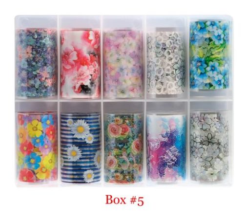 DND Nail Art Foil Transfer Prints, Box #05 OK1202LK