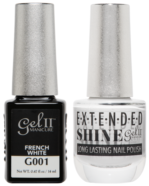 Gel II Manicure And Extended Shine, G001, French White, 0.47oz KK