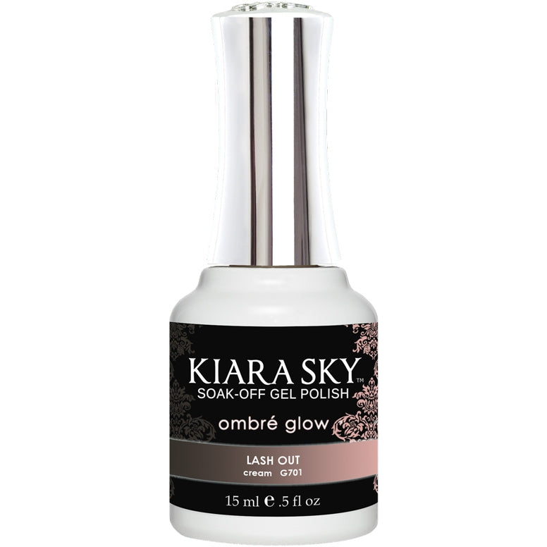 Kiara Sky Gel Polish, G701, Ombre Glow Beauty Vault Collection, Lash Out, 0.5oz MH1004