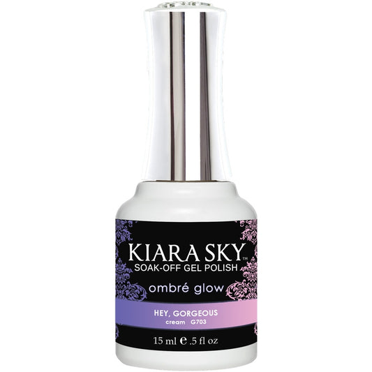 Kiara Sky Gel Polish, G703, Ombre Glow Beauty Vault Collection, Hey Gorgeous, 0.5oz MH1004