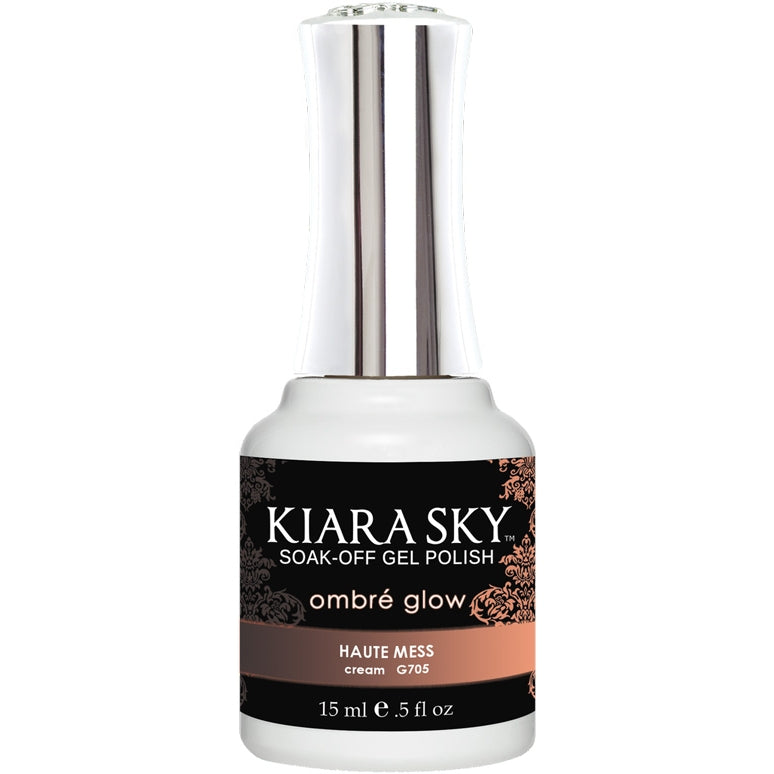 Kiara Sky Gel Polish, G705, Ombre Glow Beauty Vault Collection, Haute Mess, 0.5oz MH1004