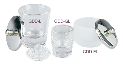Cre8tion Glass Dappen Dish, Large, 144/case, GDD-L KK