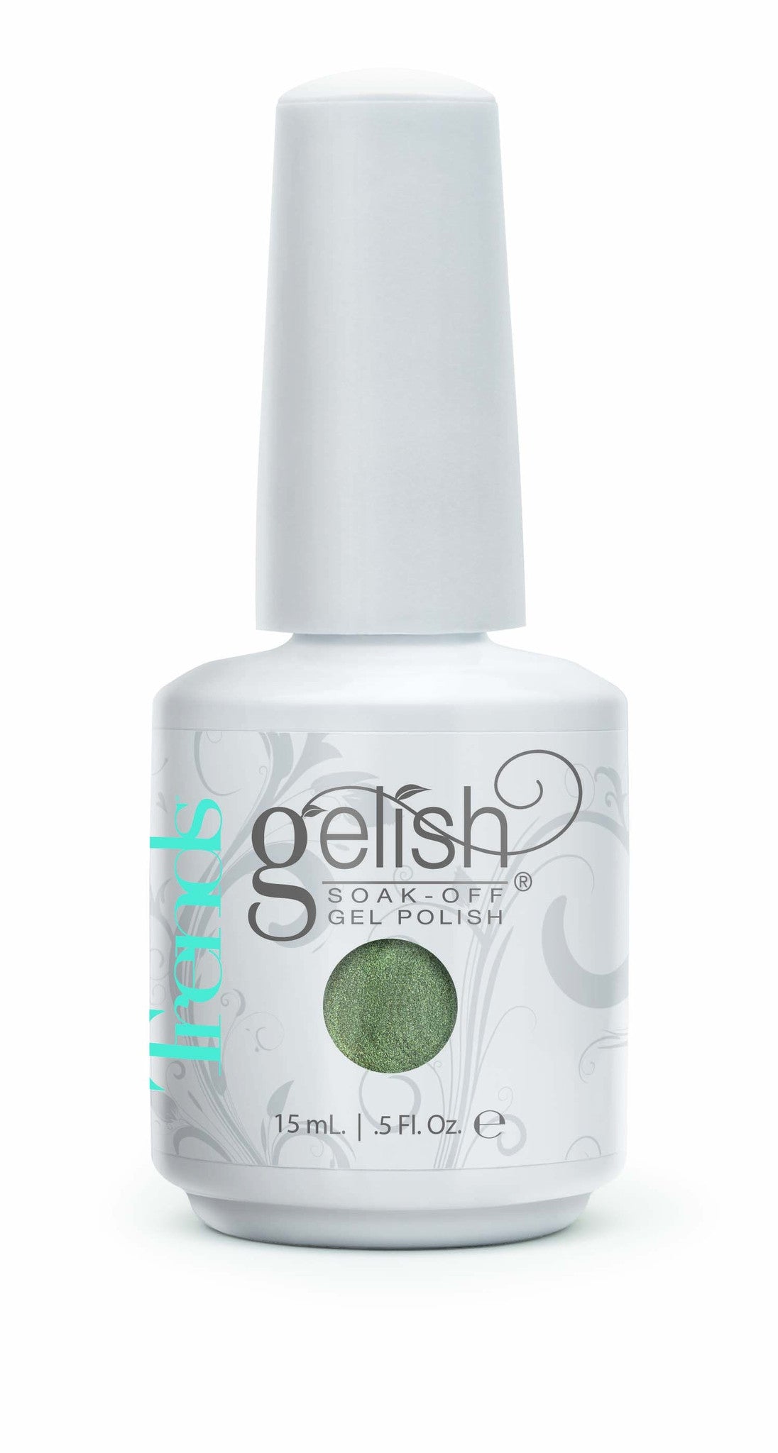 Gelish Gel, 01086, Put A Bow On It! - Sage Green Metalic, 0.5oz BB KK