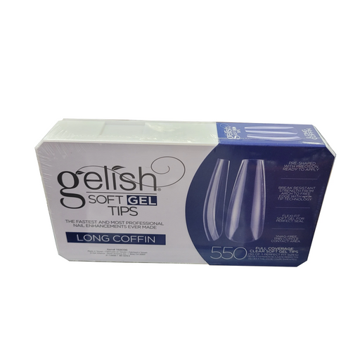 Gelish Soft Gel Tips, LONG COFFIN, 550pcs/box OK1005VD