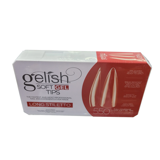 Gelish Soft Gel Tips, LONG STILETTO, 550pcs/box OK1005VD