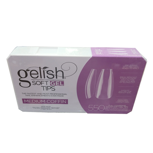 Gelish Soft Gel Tips, MEDIUM COFFIN, 550pcs/box OK1005VD