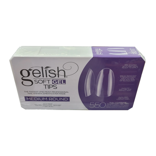 Gelish Soft Gel Tips, MEDIUM ROUND, 550pcs/box OK1005VD
