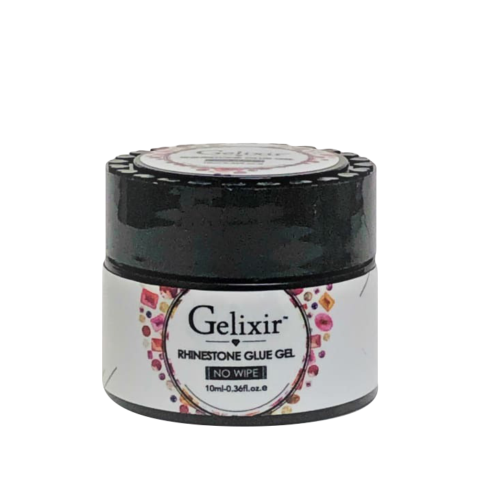 Gelixir Nail Art Glue Gel No Wipe (JARS), 0.36oz