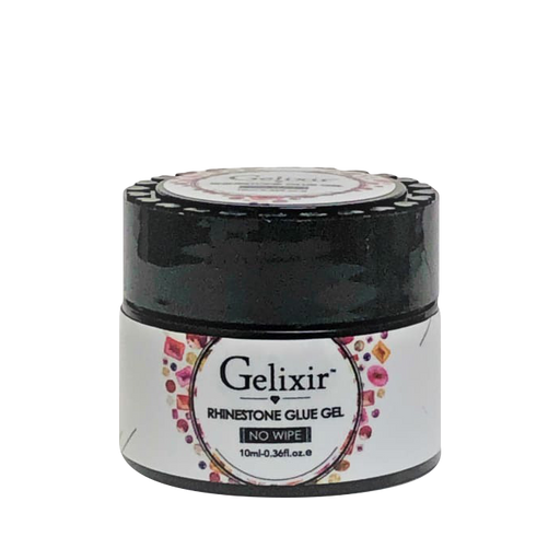 Gelixir Nail Art Glue Gel No Wipe (JARS), 0.36oz