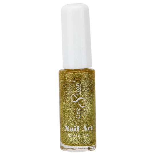 Cre8tion Detailing Nail Art Lacquer, 04, Gold Glitter, 0.33oz, 1101-0728