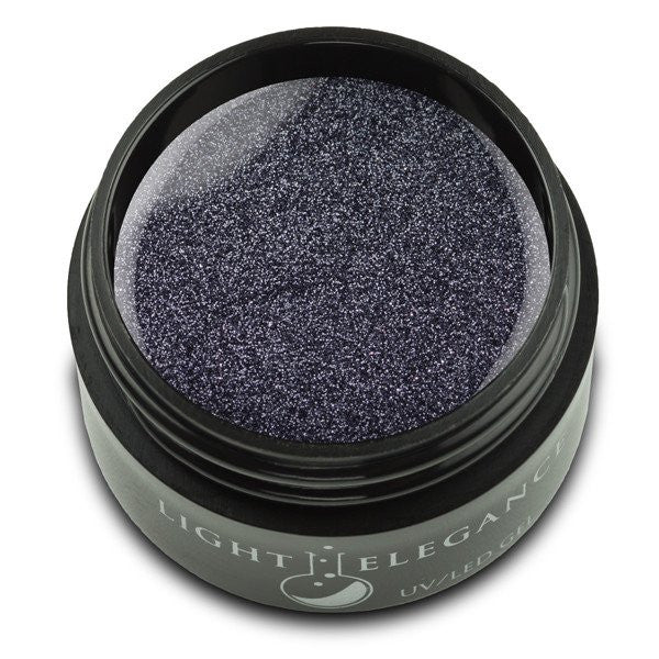 Light Elegance, UV/LED Glitter Gel, G827E, Gun Metal, 17ml KK